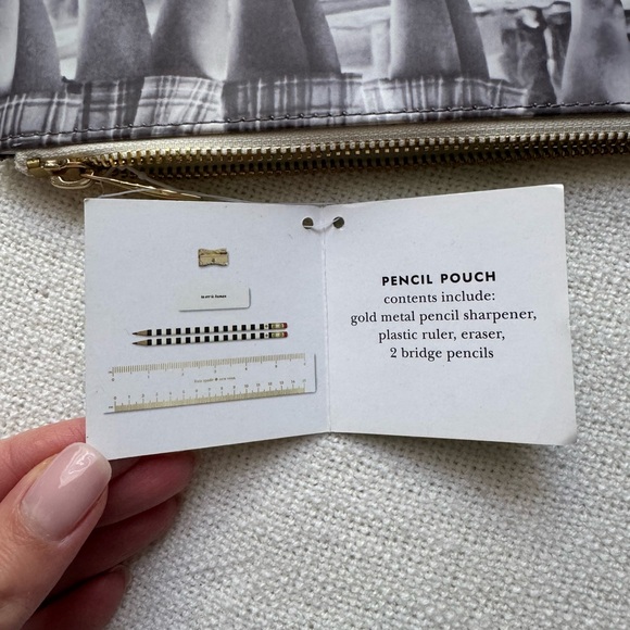 Kate Spade Stationery Set zippered pencil pouch NWT - Picture 5 of 5